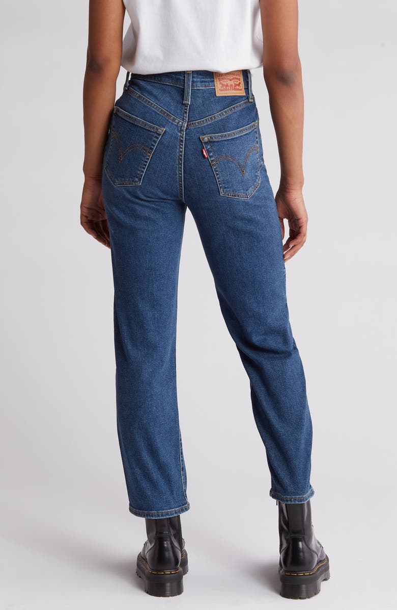 Levi's<sup>®</sup> Ribcage High Waist Straight Leg Jeans, Alternate, color, Dial Up The Music