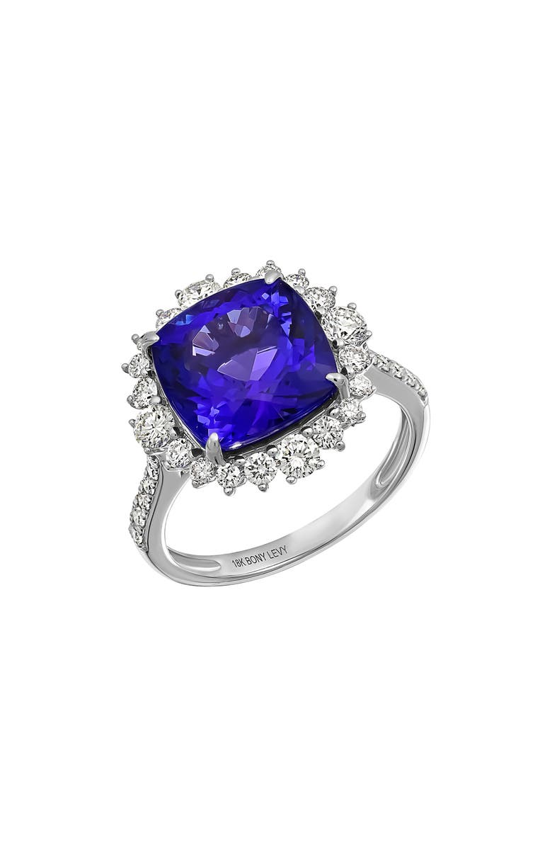 Bony Levy Collector's 18K Gold Tanzanite & Diamond Ring, Main, color, 