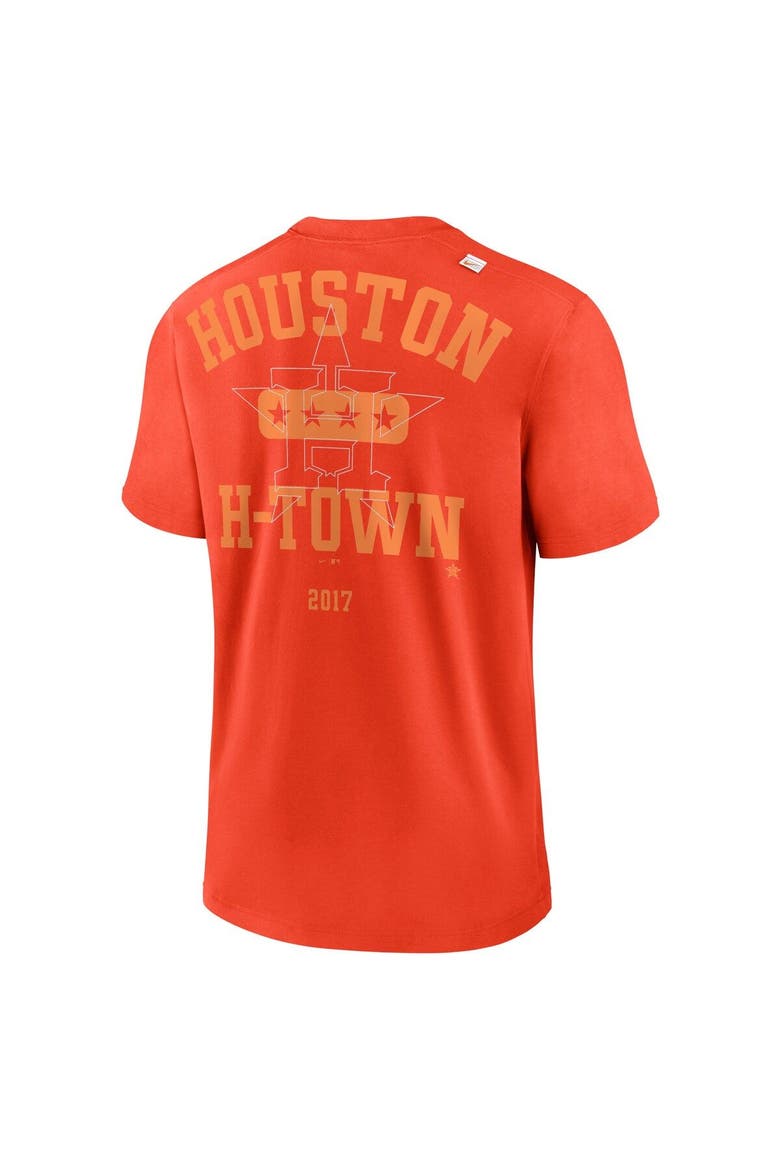 Men's Nike Orange Houston Astros Statement Game Over T-Shirt, Alternate, color, Orange