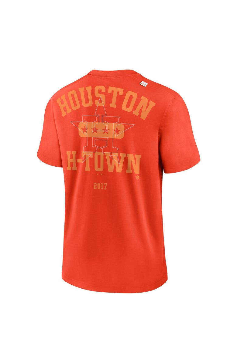 Nike Men's Nike Orange Houston Astros Statement Game Over T-Shirt, Alternate, color, Orange