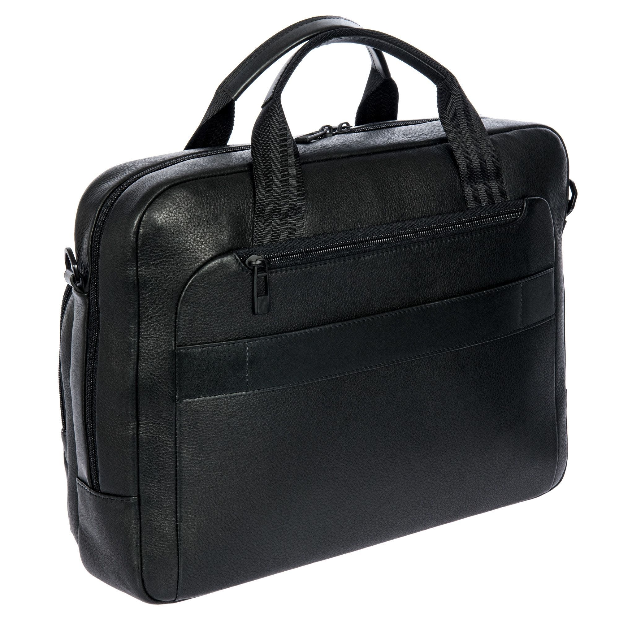 Porsche Design by Bric's Roadster Leather EVO Briefcase, Alternate, color, Black