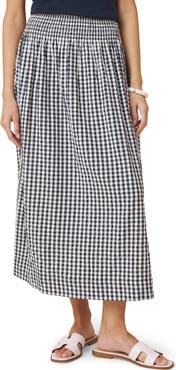 Splendid Gigi Gingham A-Line Skirt