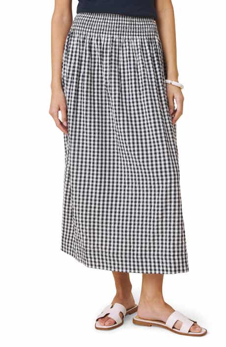 Gigi Gingham A-Line Skirt