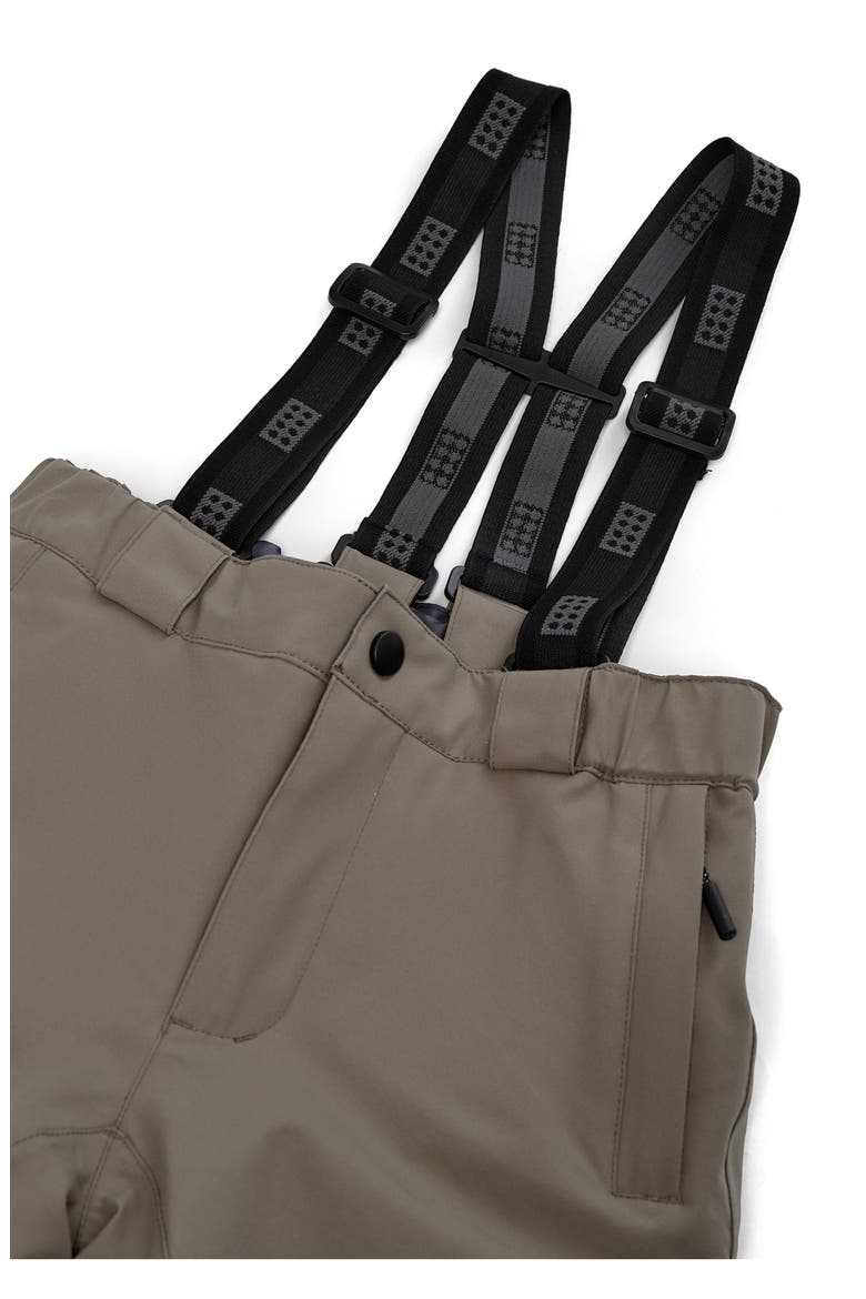 Kids' Waterproof Ski Pants, Alternate, color, BROWN