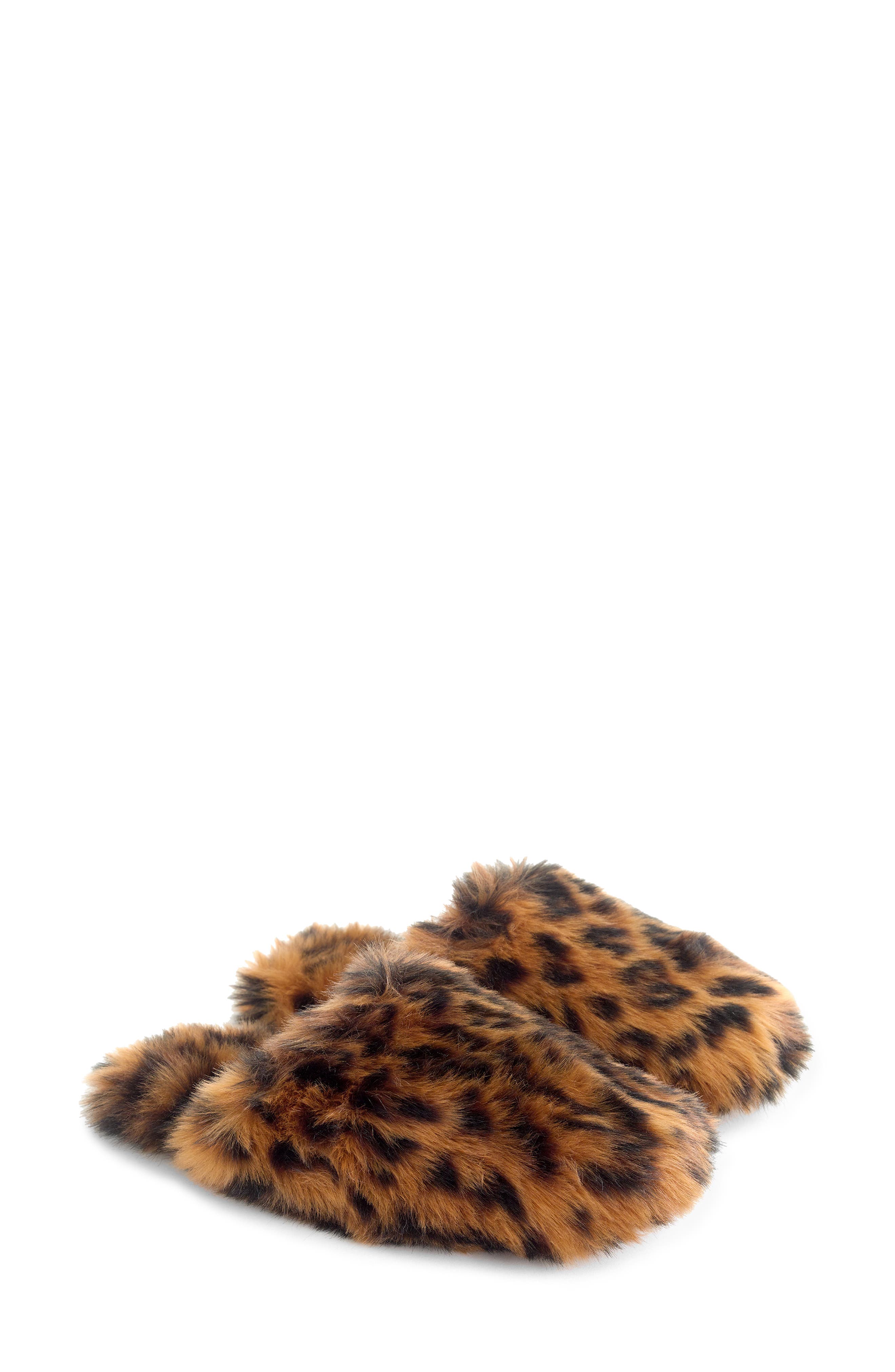 J.Crew Faux Fur Slipper, Main, color, 