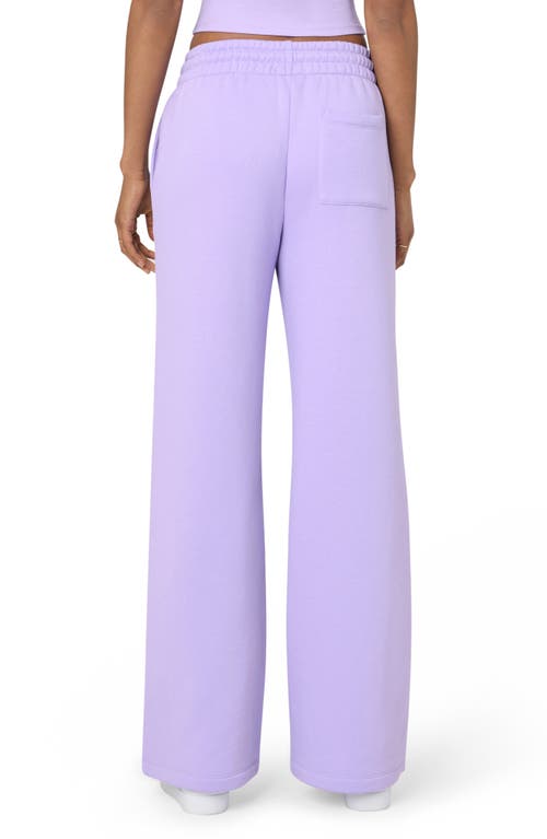 Shop Florence By Mills Cozy Crush Wide Leg Sweatpants In Millie Lavender