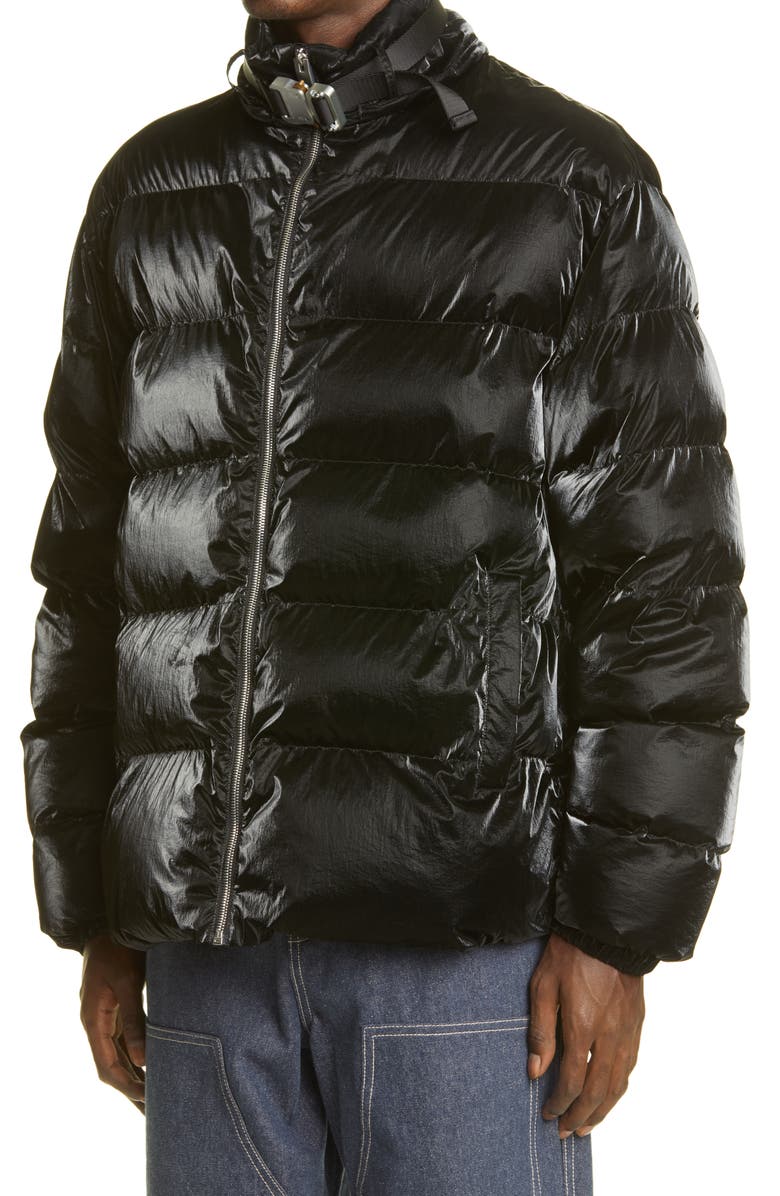 1017 ALYX 9SM Nightrider Roller Coaster Buckle Puffer Coat, Alternate, color,