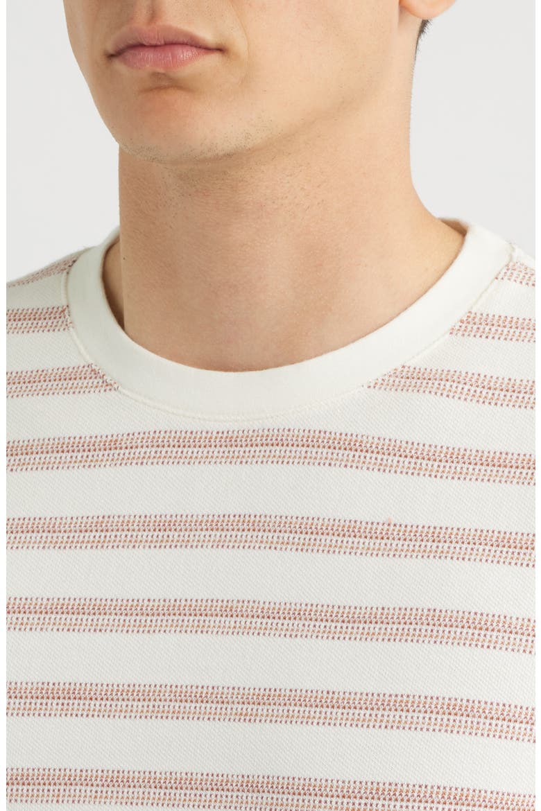Dean Stripe T-Shirt, Alternate, color, ECRU / RUST