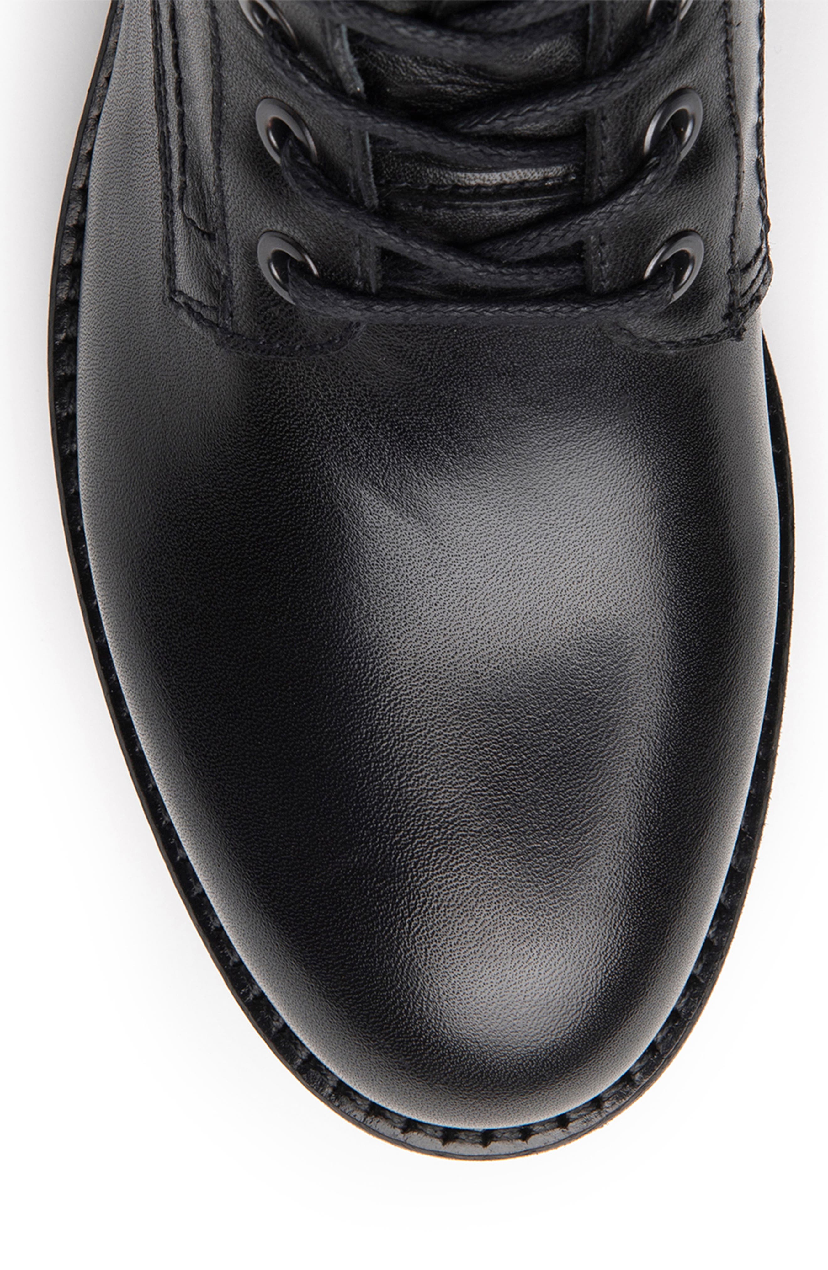 NeroGiardini Studded Combat Boot, Alternate, color, 