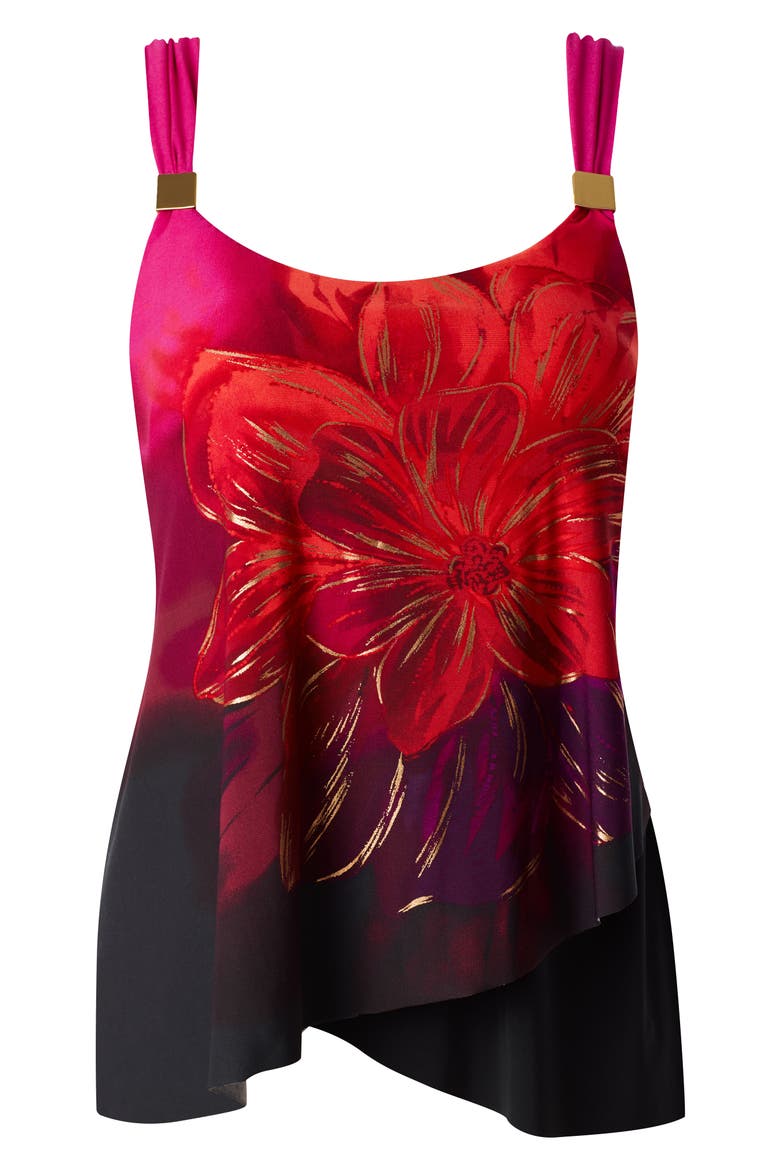 Petali Rosa Dazzle One-Piece Swimsuit, Alternate, color, BLACK/MULTI