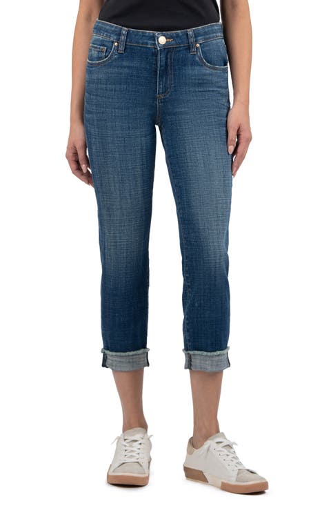 KUT from the Kloth Amy Crop Straight Leg Jeans (Deserving)