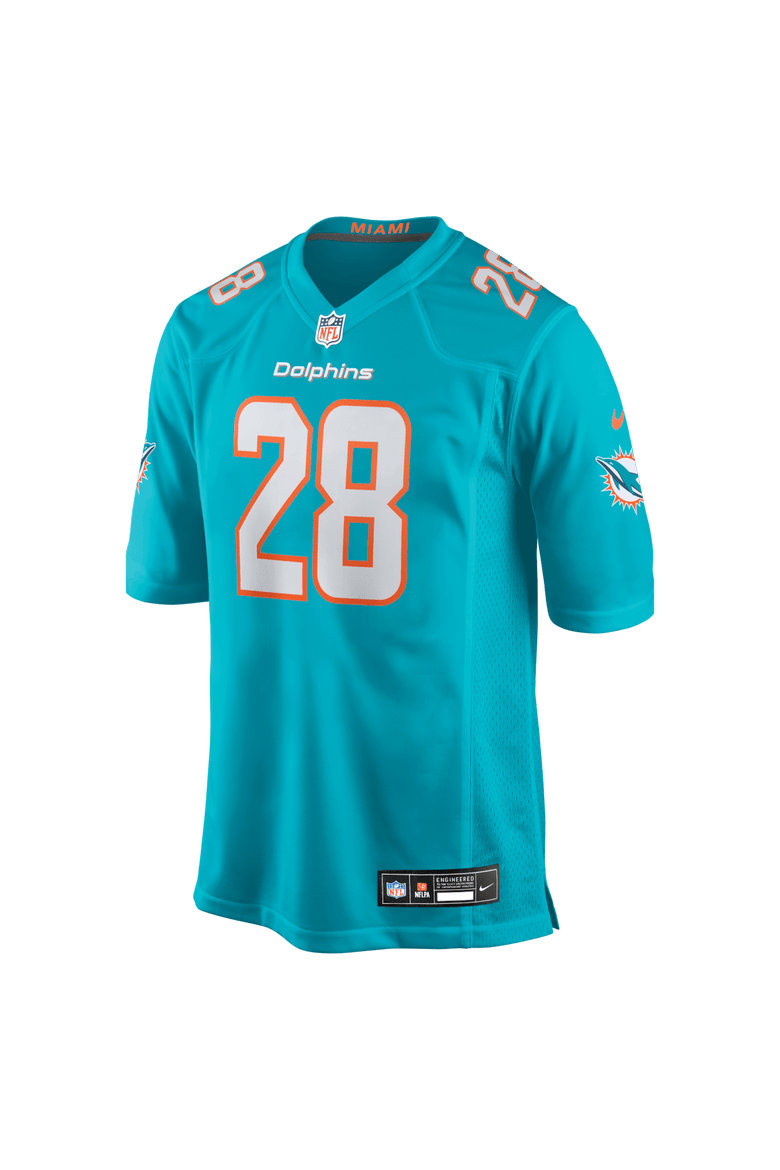 Men's Nike Devon Achane Aqua Miami Dolphins Player Game Jersey, Alternate, color, Aqua