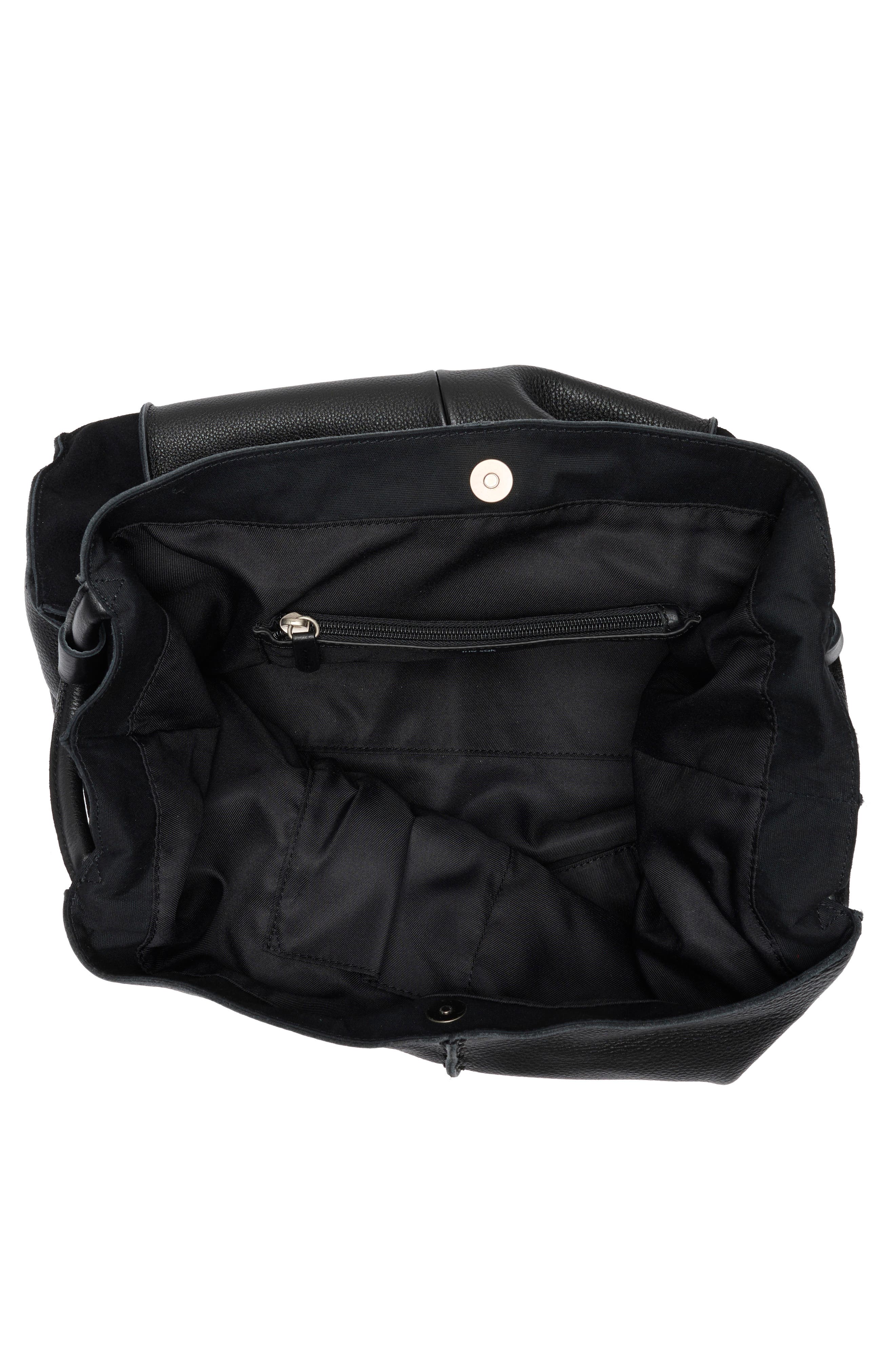 Los Feliz Large Suede Tote, Alternate, color, BLK SD BLOCK