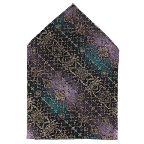 The Spellbound Brocade Novelty Silk 12x12 Pocket Square