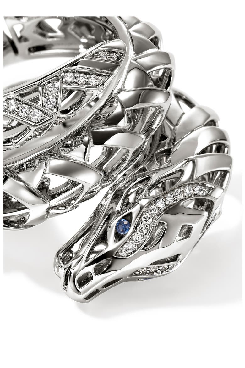 Naga Coil Ring, Alternate, color, SILVER