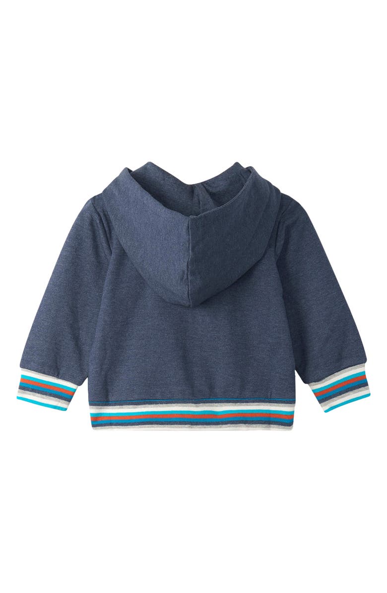 Hatley Stegosaurus Appliqué Zip-Up Hoodie, Alternate, color, 