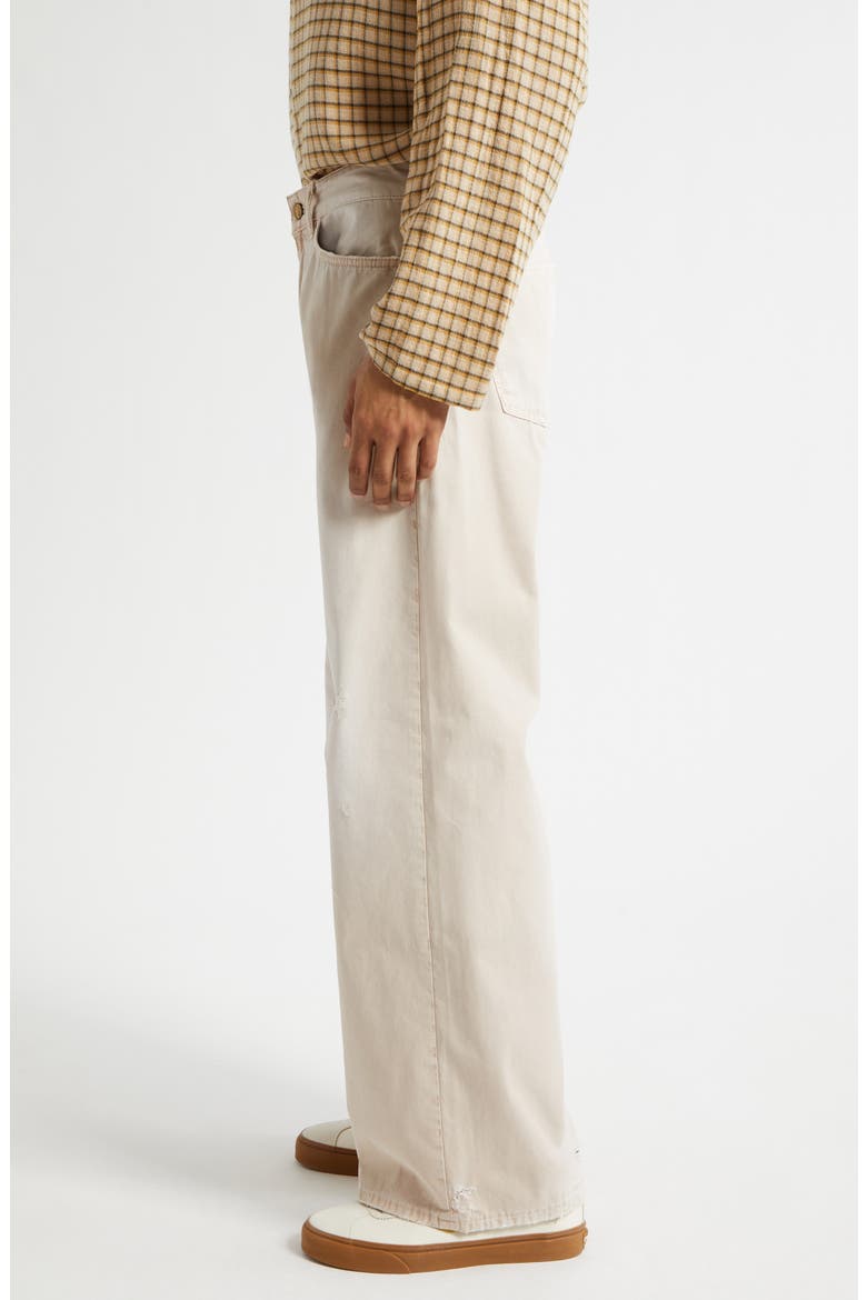 Ralf Distressed Bootcut Pants, Alternate, color, BEIGE