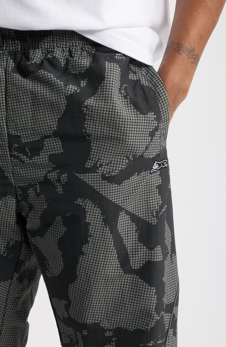 ICECREAM Global Drawstring Nylon Pants, Alternate, color, Black