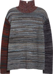Waste Yarn Project Carol Space Dye One of a Kind Turtleneck Sweater