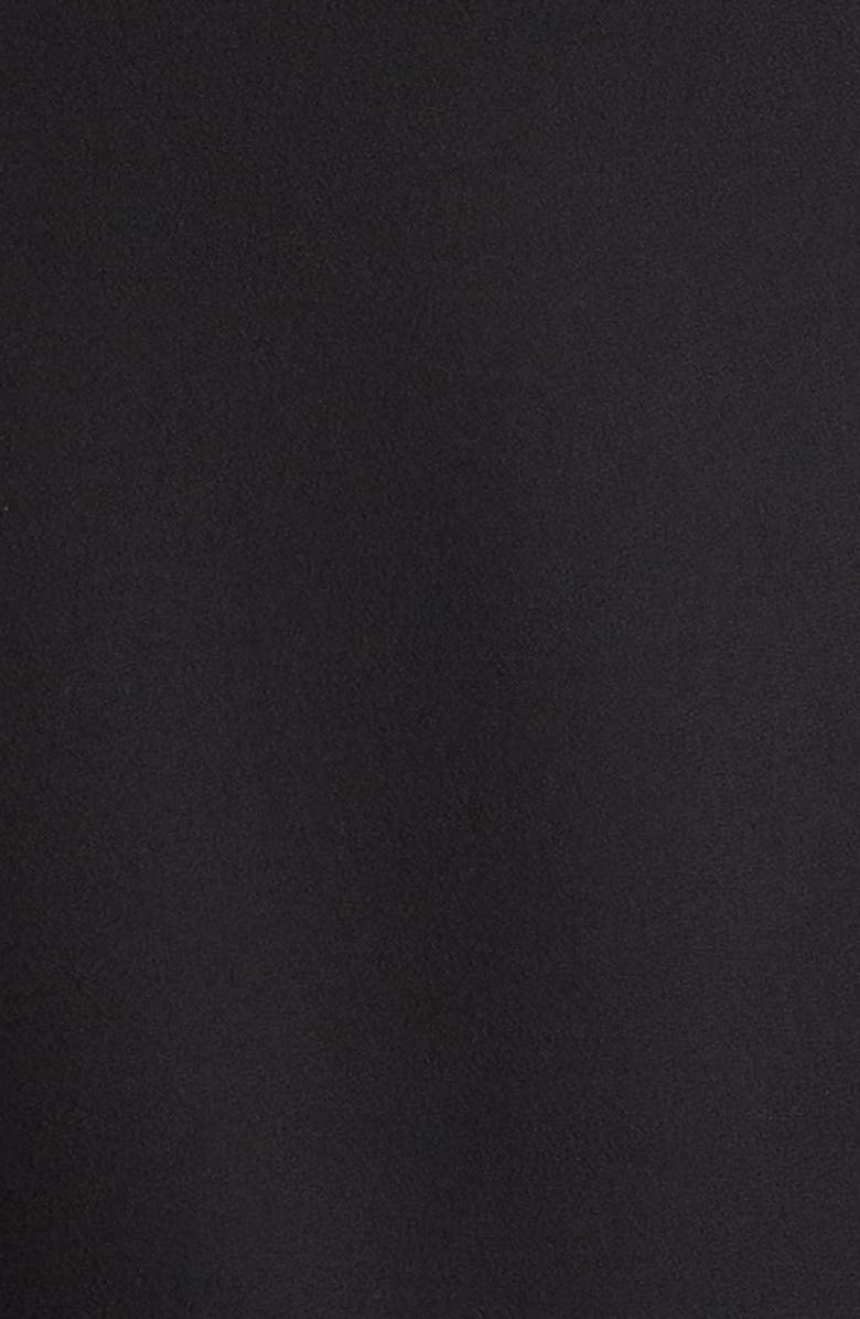 FFORME Lyla Sculpted Double Crepe Midi Dress, Alternate, color, Black