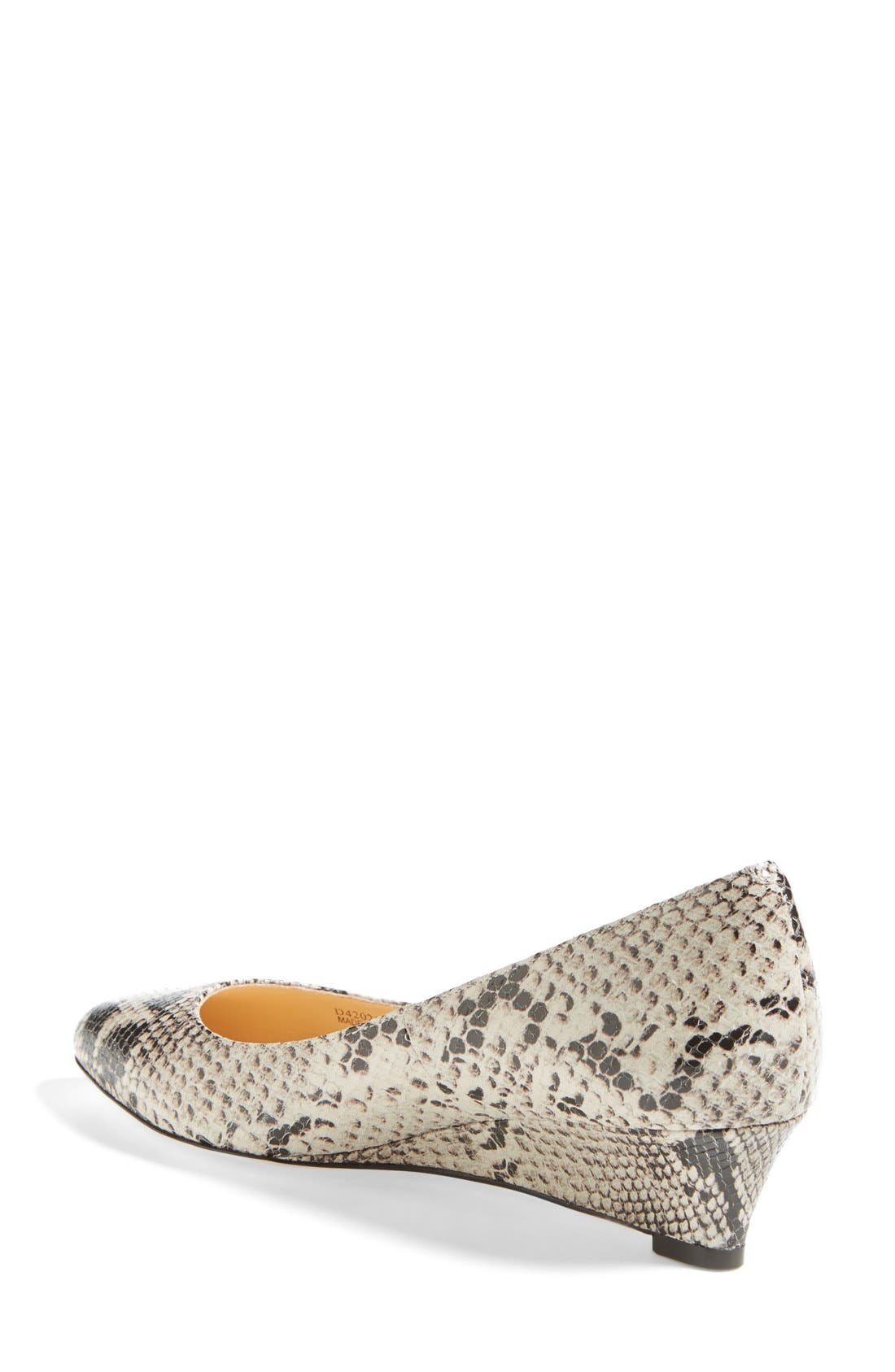 'Bethany' Wedge Pump, Alternate, color, SAHARA SNAKE ROCCIA PRINT