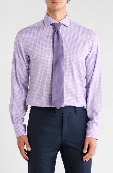 Trim Fit Check Dress Shirt