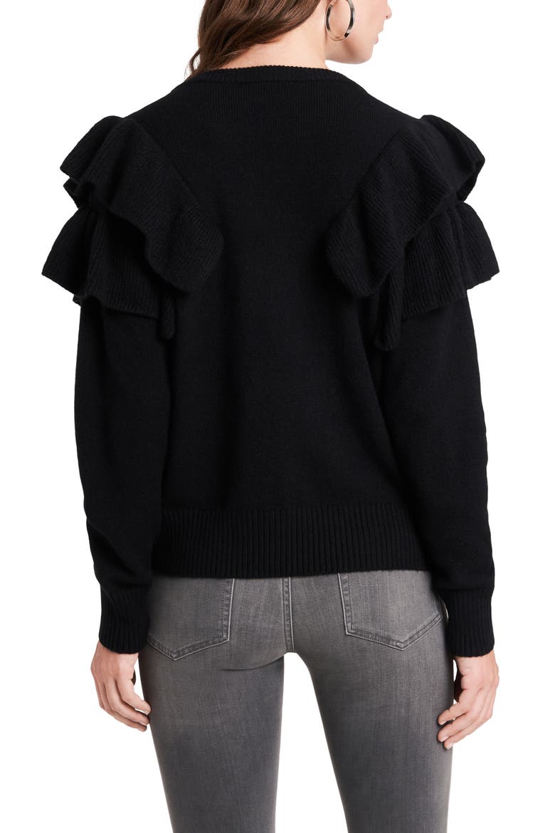 Loop Back Terry Top, Alternate, color, RICH BLACK