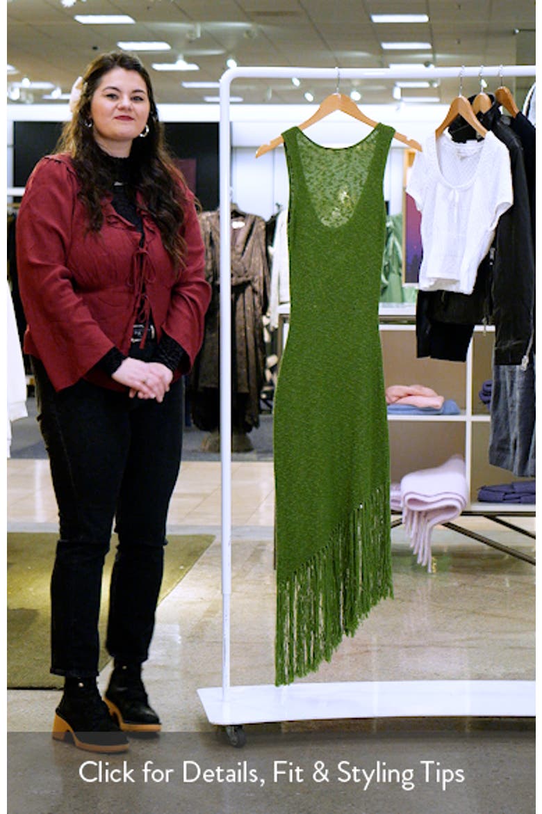 Rylee Sleeveless Fringe Hem Sweater Dress video