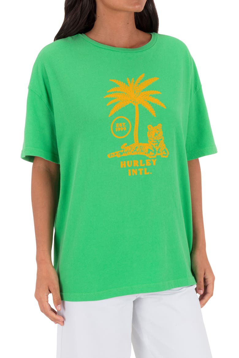 Ex Libris Boyfriend Tee, Alternate, color, ISLAND GREEN