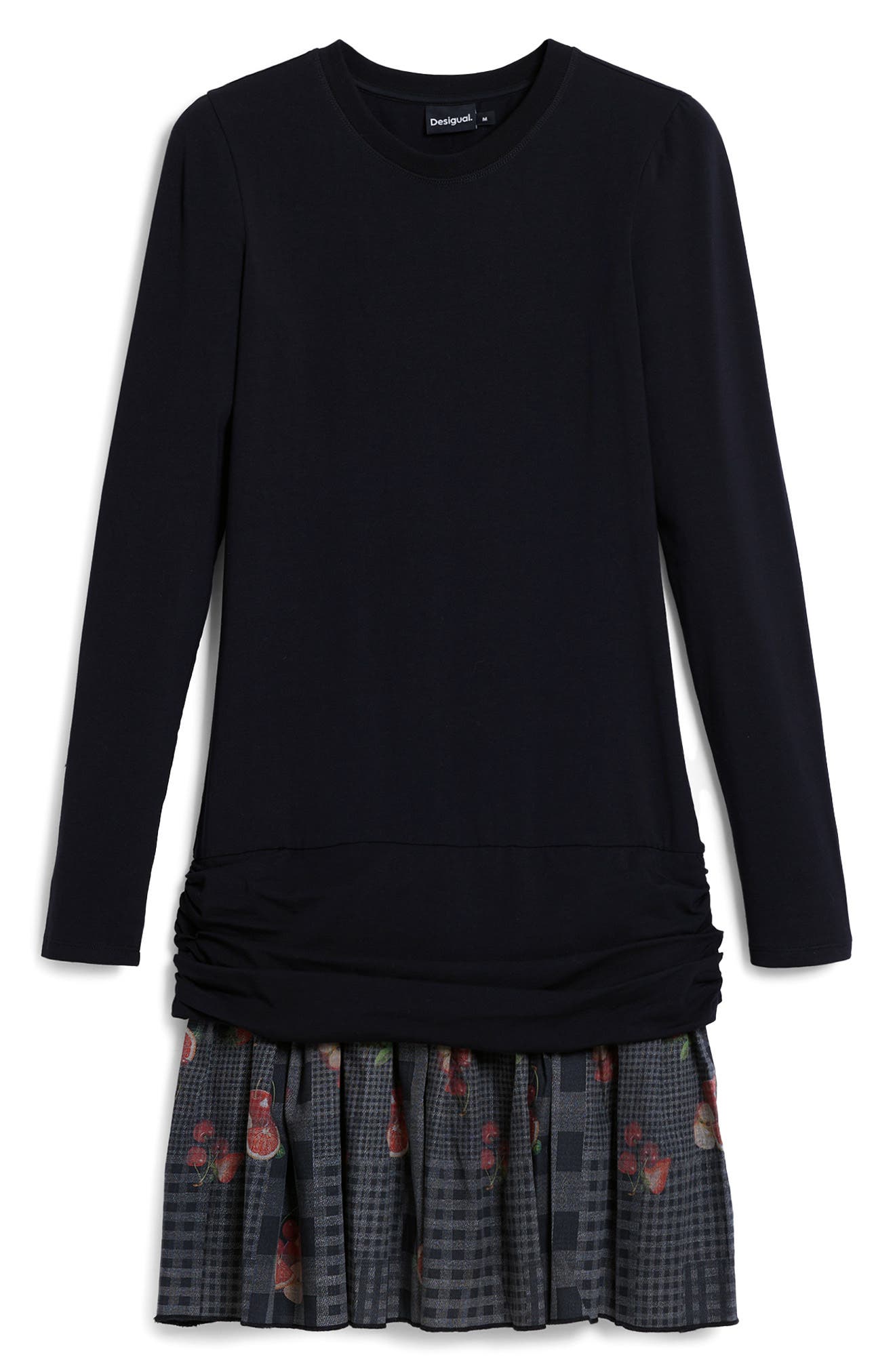 Desigual Mix Media Long Sleeve Dress (Women) | Nordstromrack