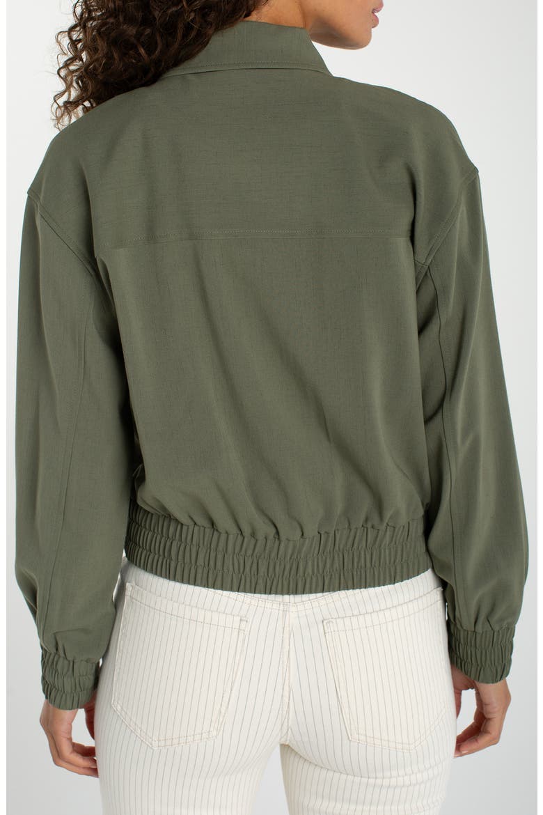 Zip Front Jacket, Alternate, color, MARTINI OLIVE