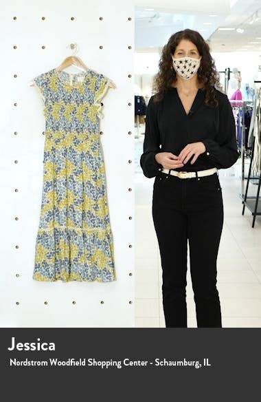 Lost + Wander Blossom & Bloom Floral Smocked Dress (Women) | Nordstromrack