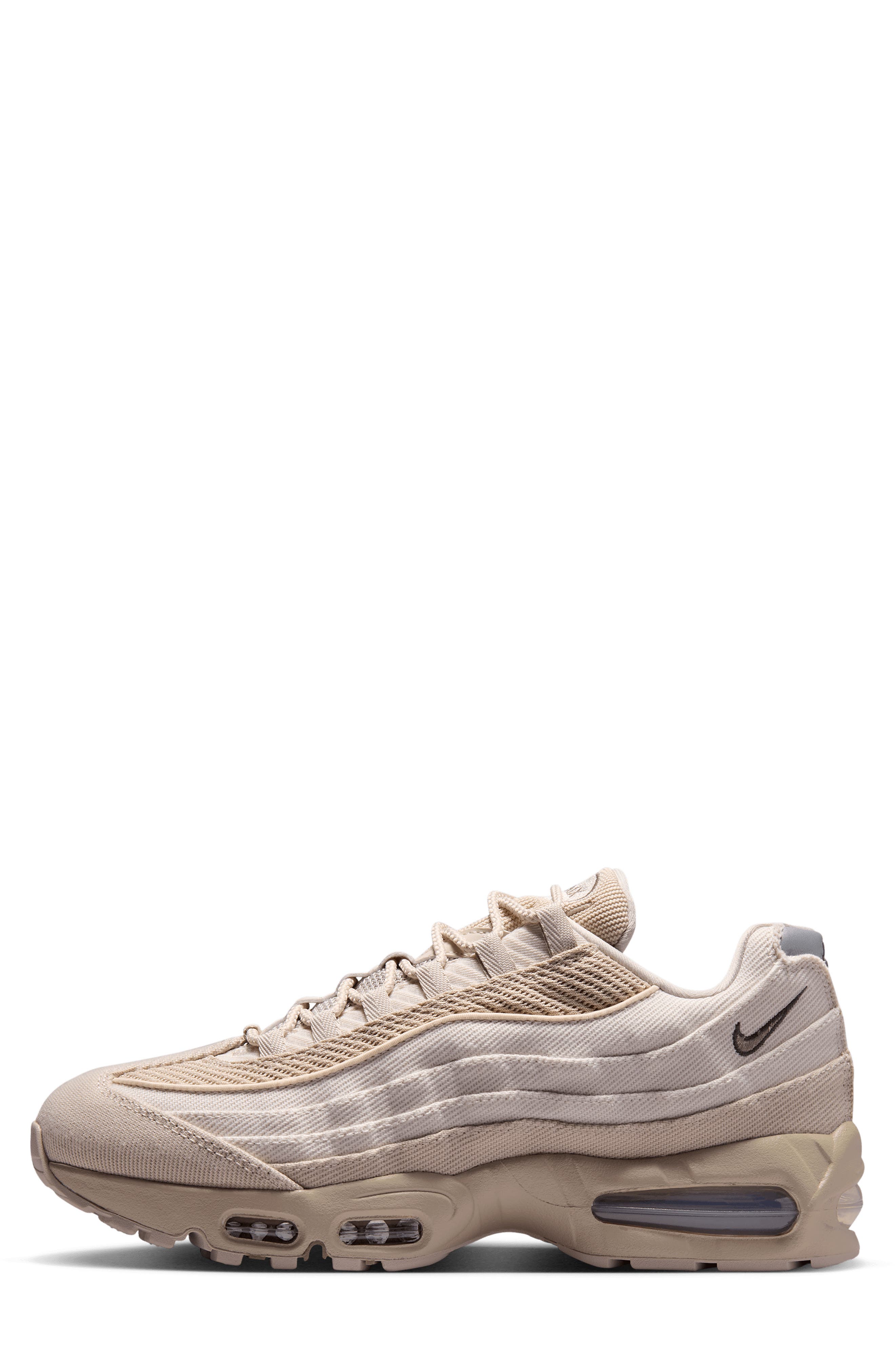 Air Max 95 Big Bubble Sneaker, Alternate, color, CREAM/ LIGHT BROWN/ NEWSPRINT