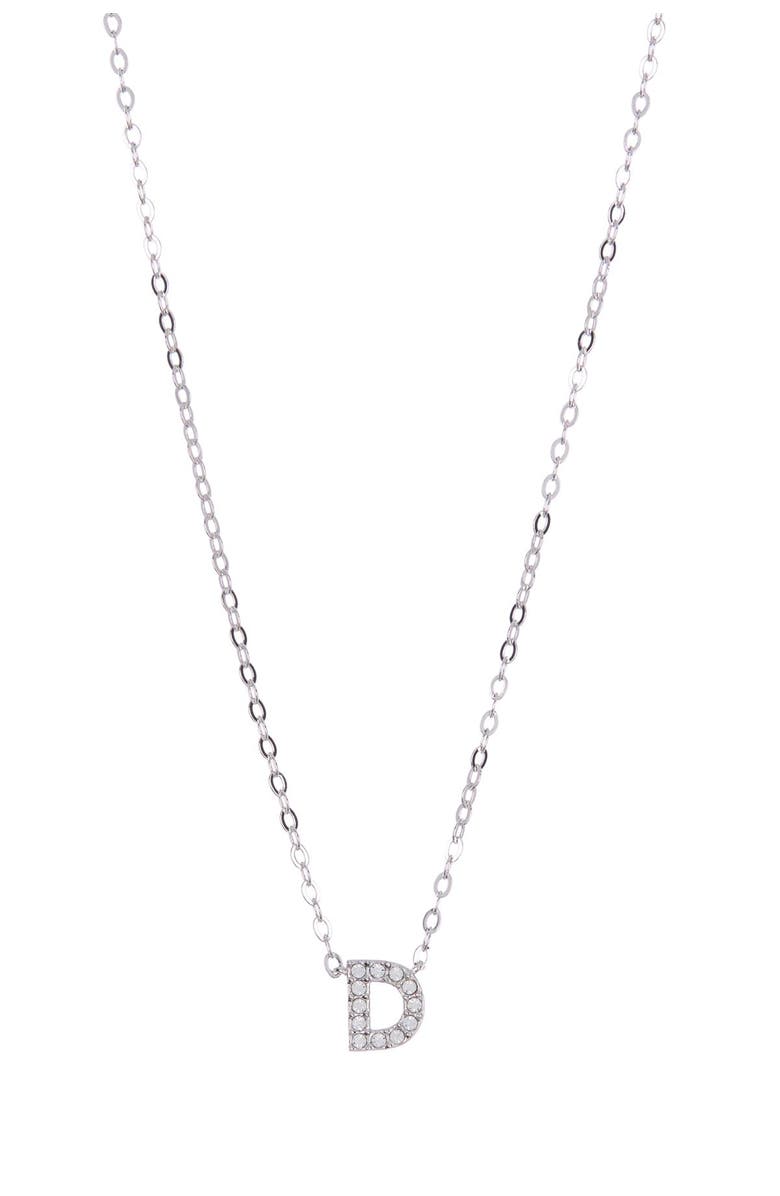 Nadri Pave CZ Initial Pendant Necklace, Main, color,