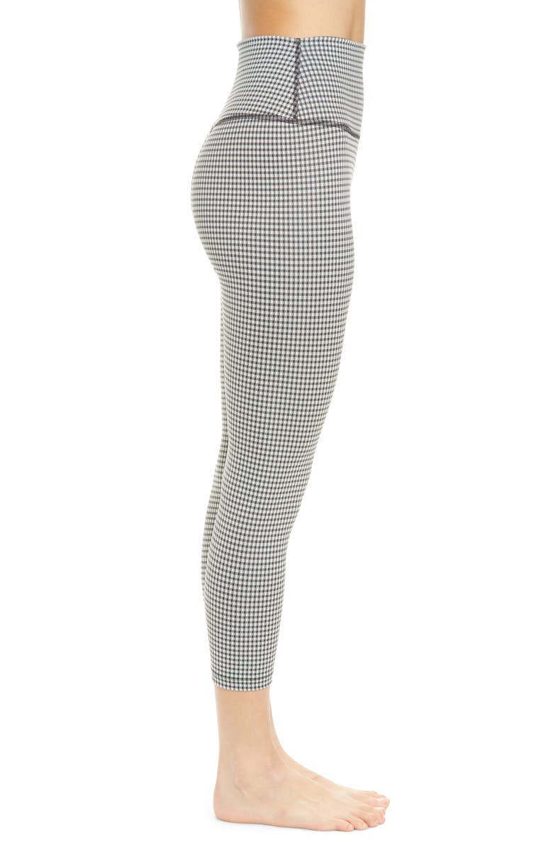 Nike Yoga Gingham High Waist Crop Leggings, Alternate, color, 