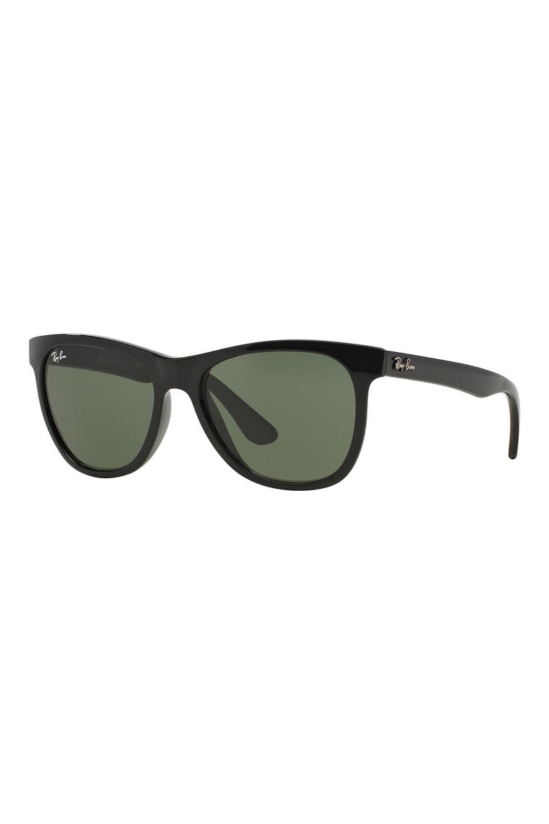 54mm Wayfarer Sunglasses, Alternate, color, DARK GREY/BLACK