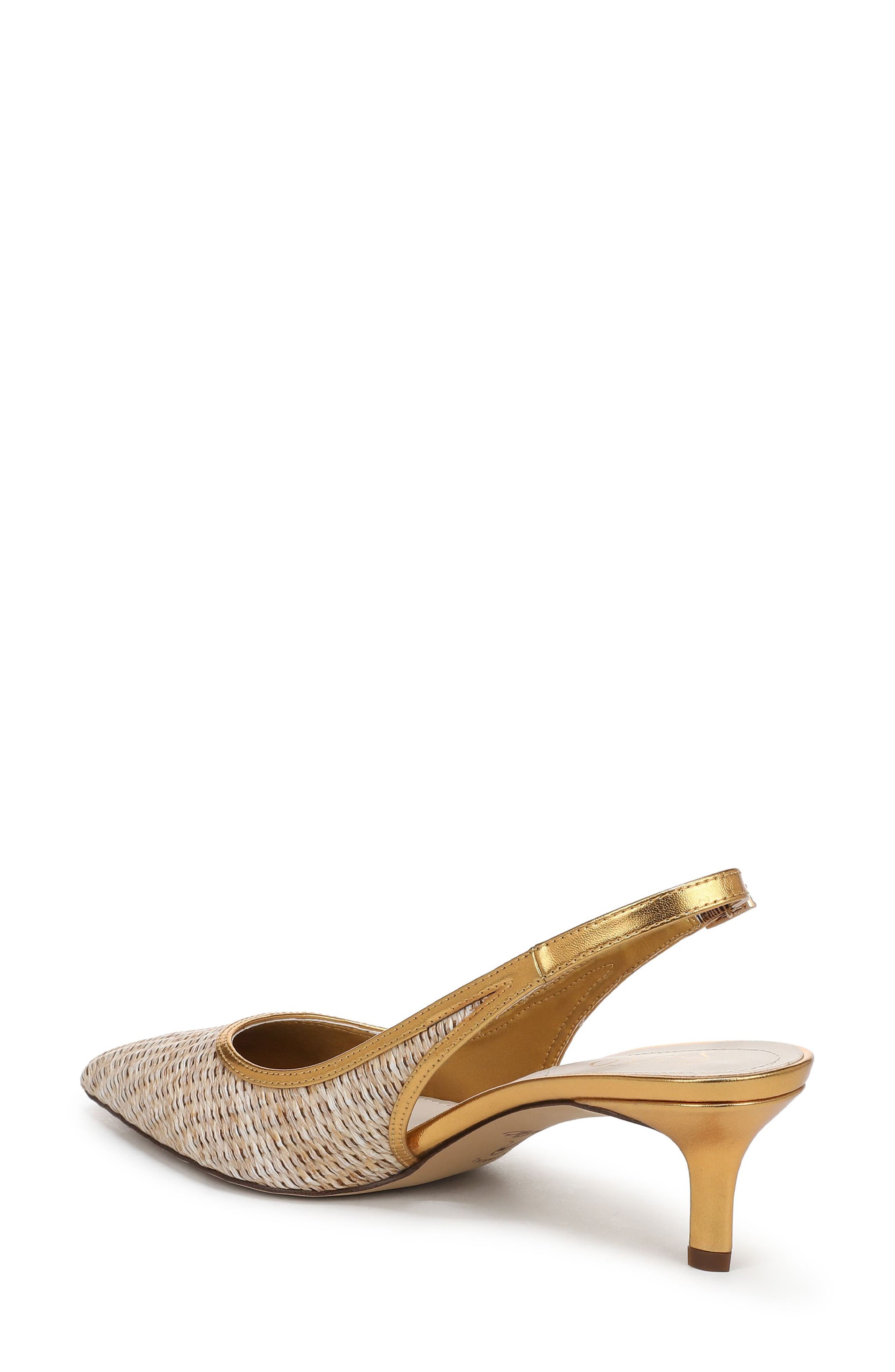 Franco Sarto Kate 3 Slingback Pointed Toe Pump, Alternate, color, Beige