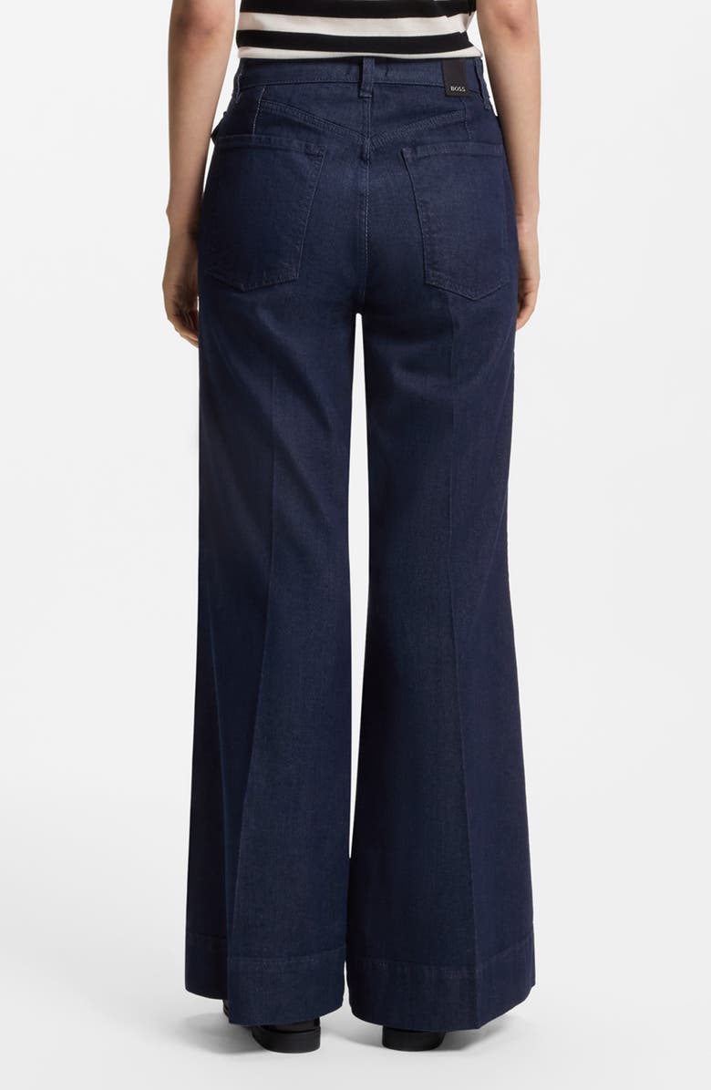 BOSS Rosalya High Waist Flare Jeans, Alternate, color, Blue