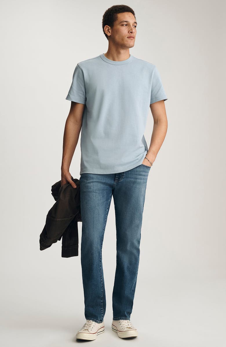 Mavi Jeans Dusty Blue Cotton Crewneck T-Shirt, Alternate, color,