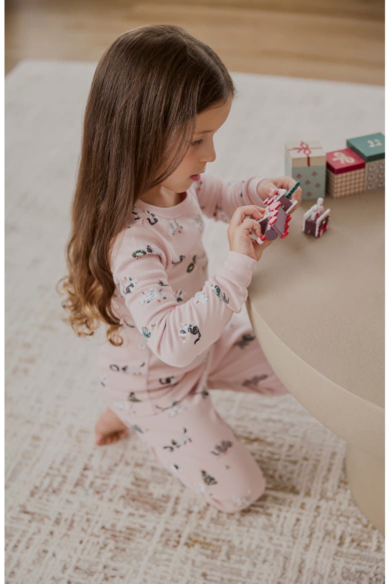 Kids' Organic Cotton Pajamas, Alternate, color, PINK