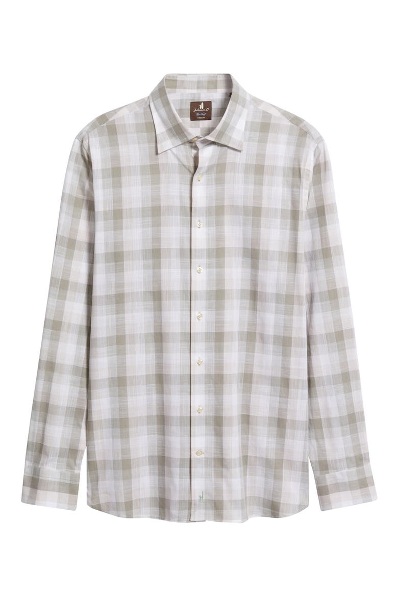 Umstead Plaid Button-Up Shirt, Alternate, color, SAGE