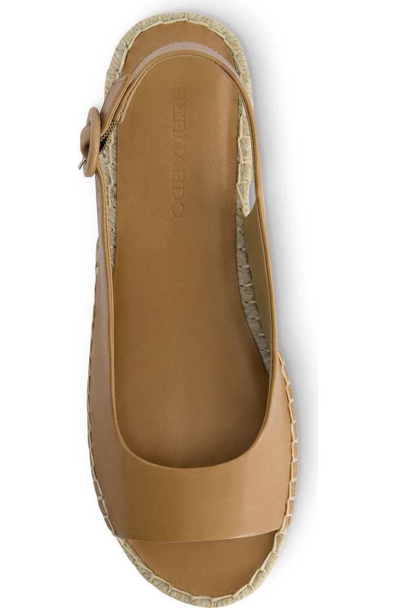 Bernardo Melila Espadrille Wedge Sandal, Alternate, color, Sand Antique Calf
