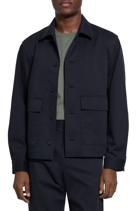 Moonsoft Cotton Twill Button-Up Shirt Jacket