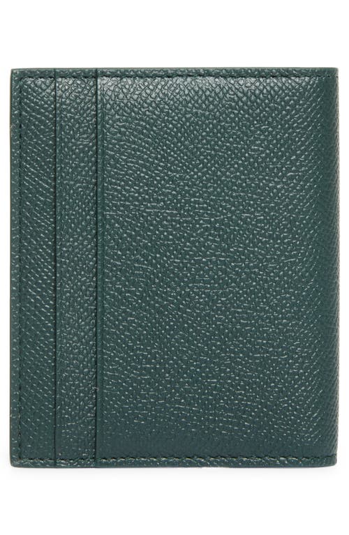 Ferragamo Gancini Bi-fold Cardholder In Green