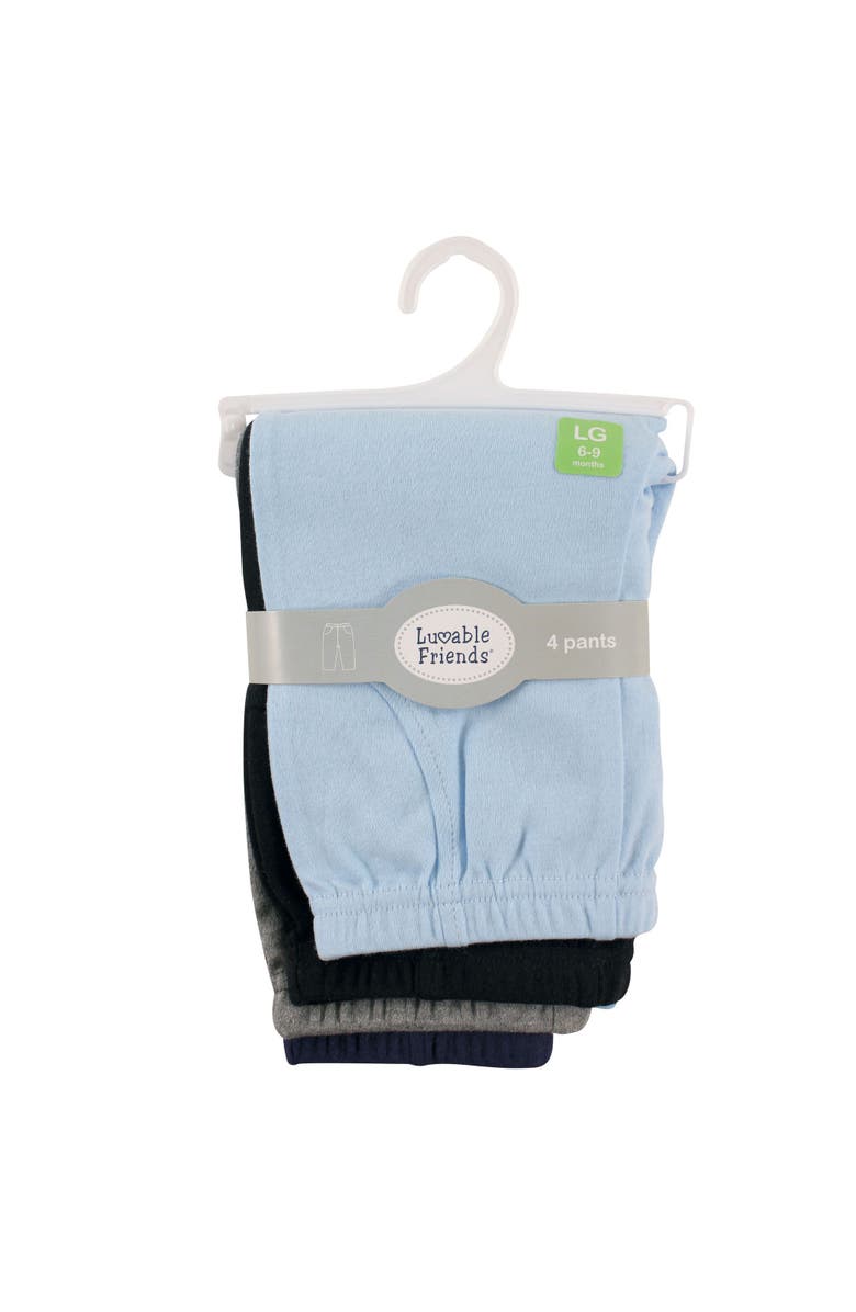 Luvable Friends Soft Cotton Solids Pants, Alternate, color, Boy Solid