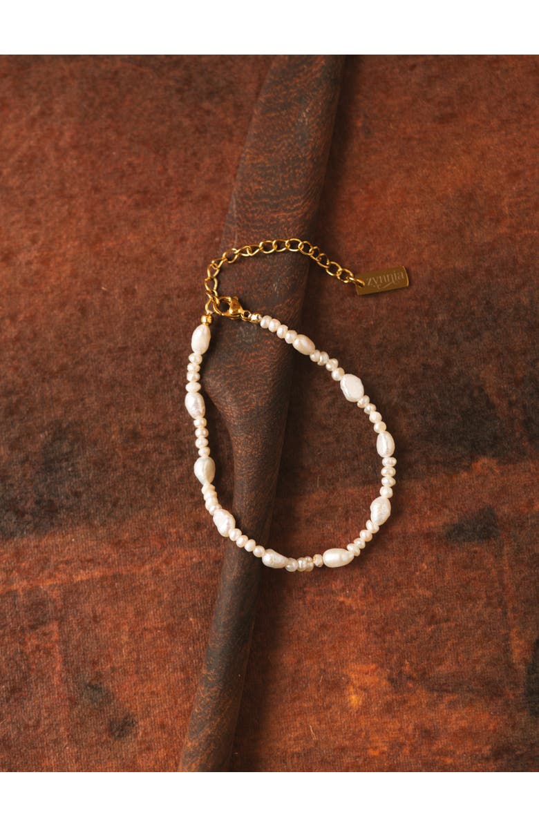Zynnia Collective Dew Pearl Bracelet, Alternate, color, Ivory