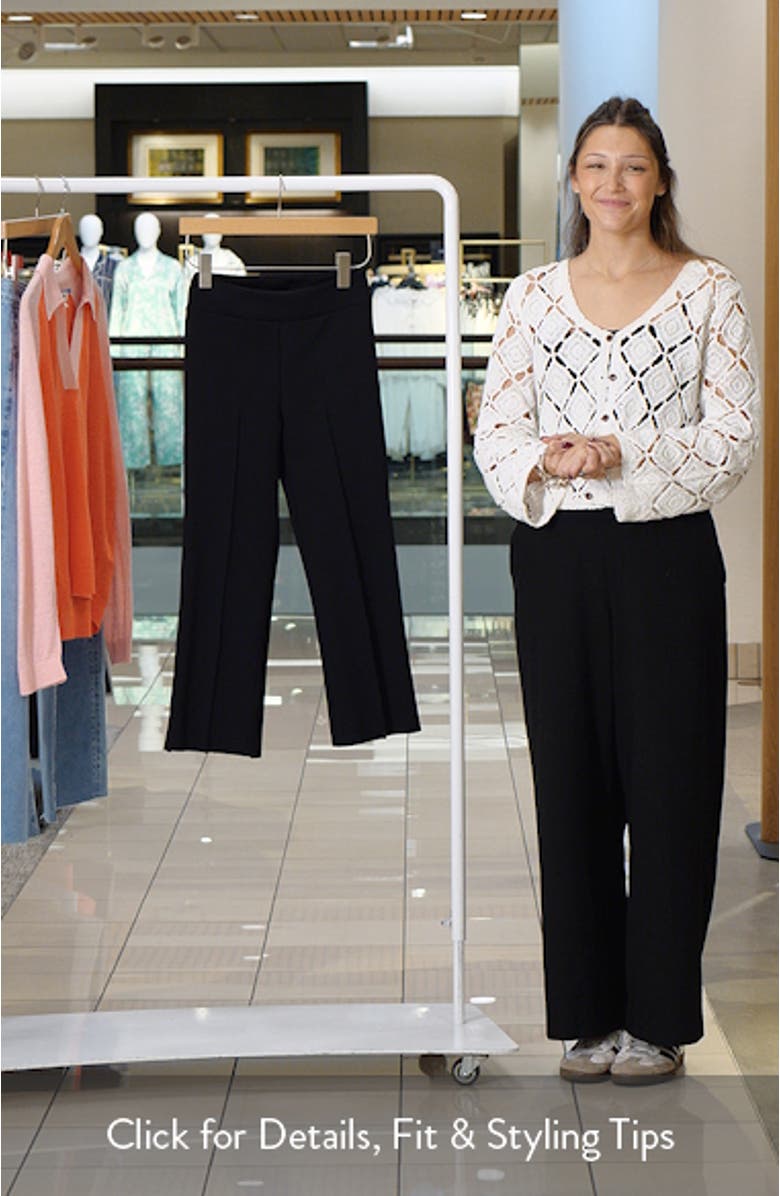CEO Neoprene Pintuck Crop Pants, sales video thumbnail