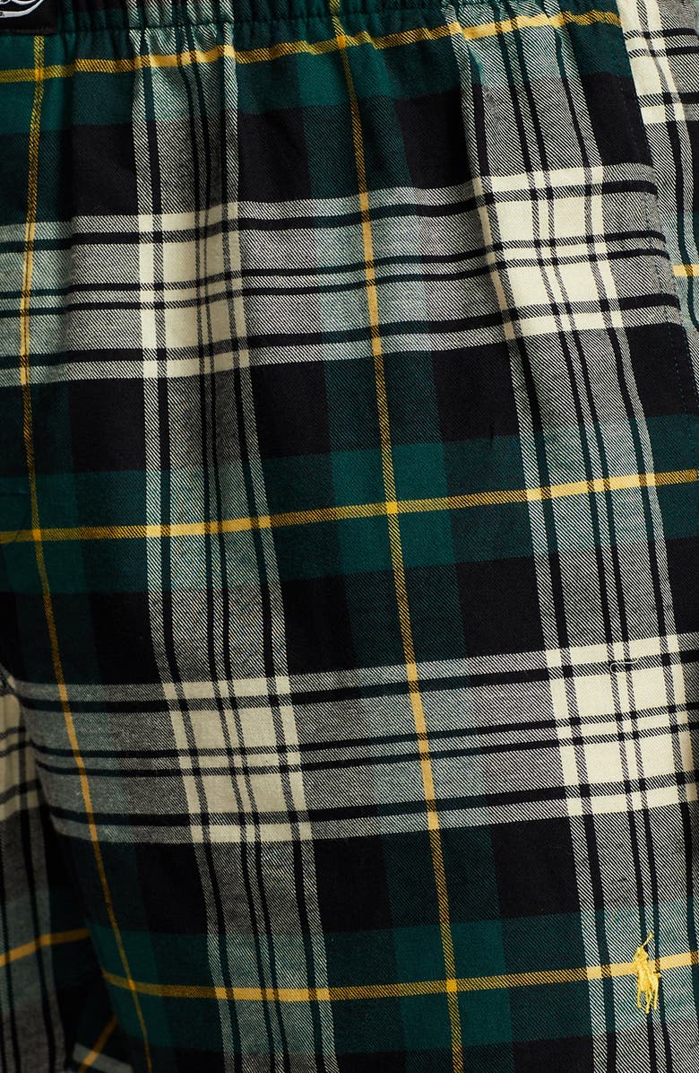 Polo Ralph Lauren Plaid Cotton Flannel Boxers, Alternate, color, 