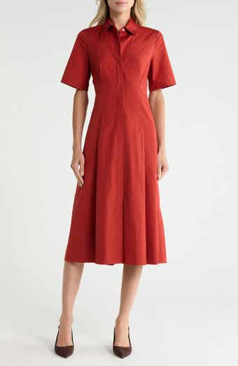 Short Sleeve Cotton Shirtdress