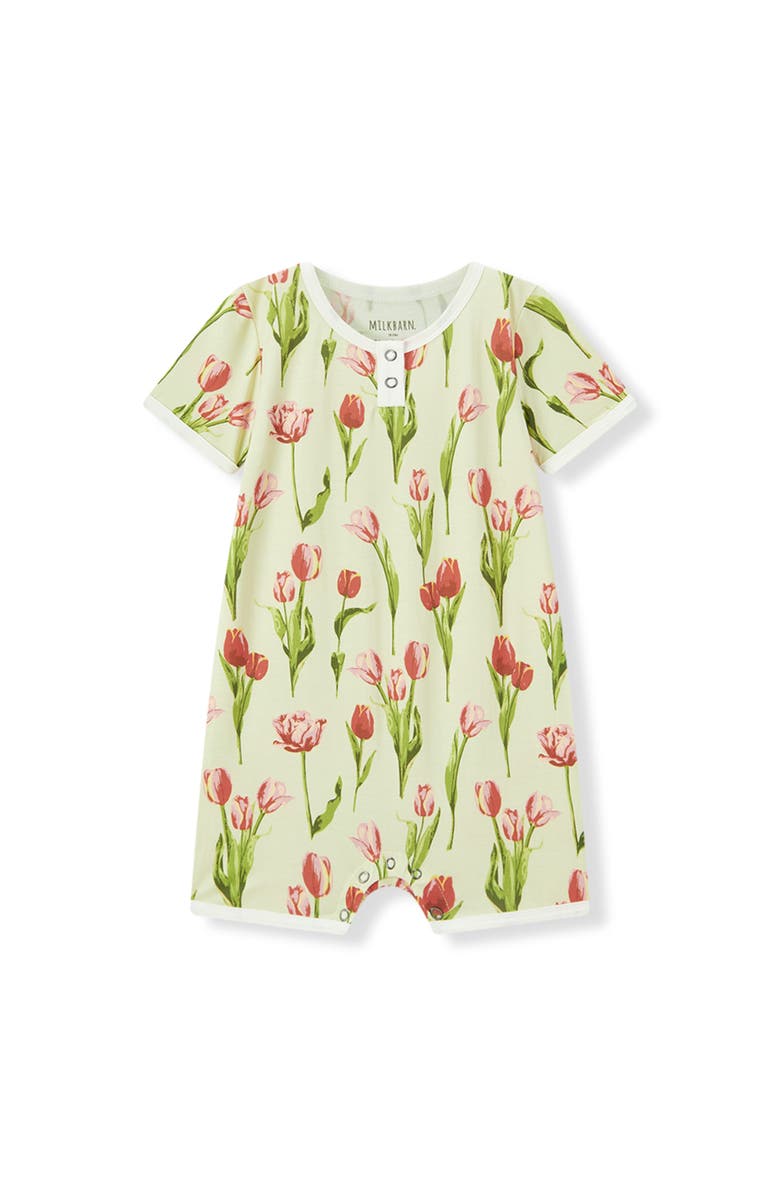 Milkbarn Luxe Stretch Shortall, Main, color, Tulip